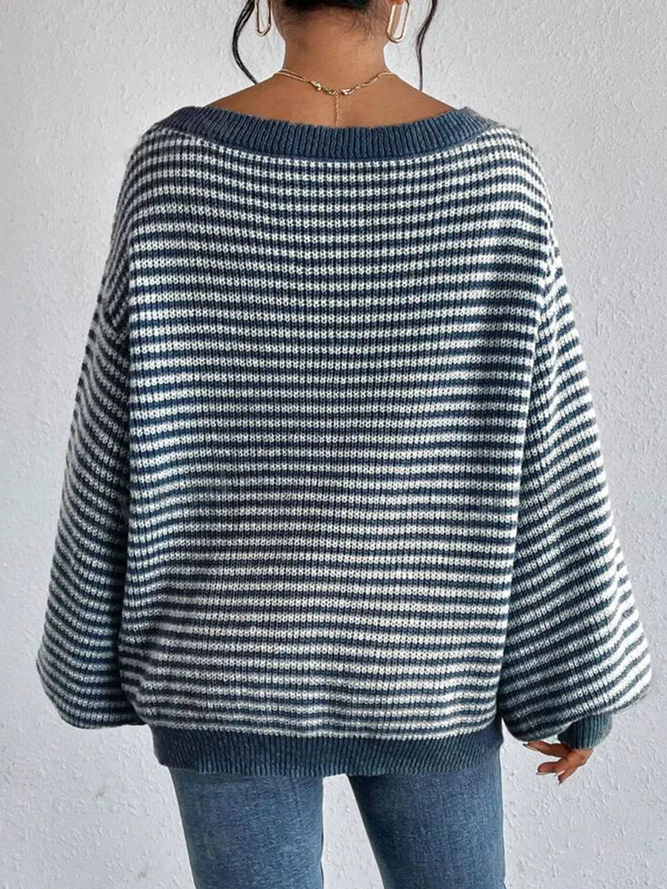 Lia Striped Knitted Sweater