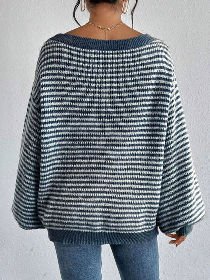 Lia Striped Knitted Sweater