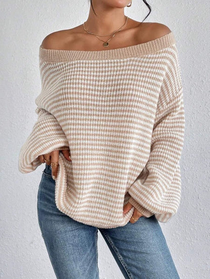 Lia Striped Knitted Sweater