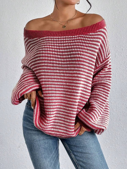 Lia Striped Knitted Sweater